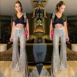 Zara Sequin Flares